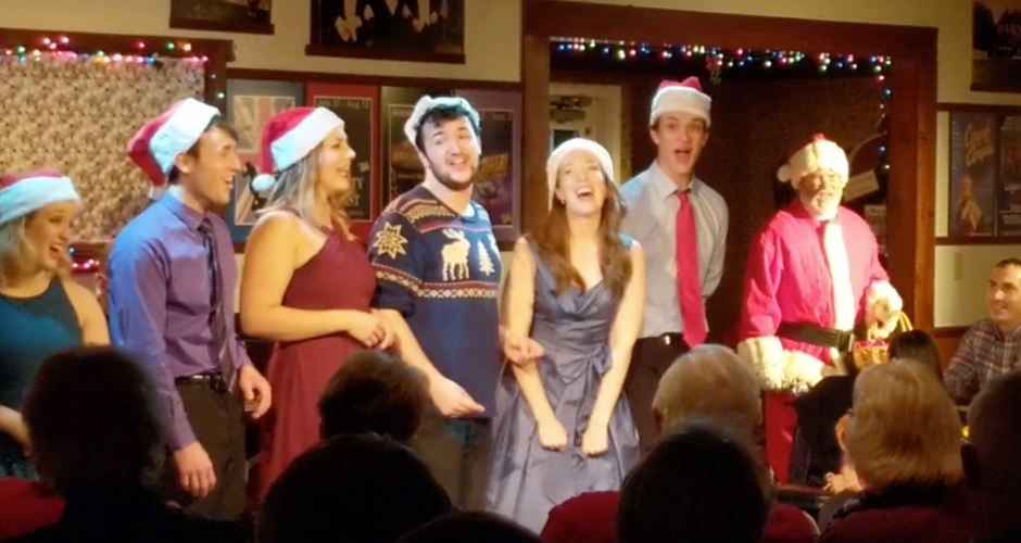 Barn Christmas Show - cast with Santa 940x500