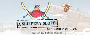 A slippery slope show logo - Barn Theatre School