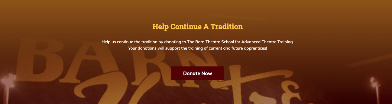 Donate to the Barn Theatre School in Augusta MI