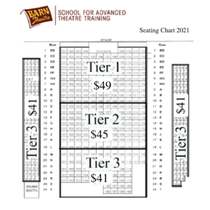 Barn Theatre 2021 Seating Chart Ticket Prices