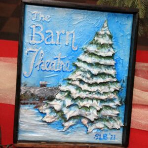Holiday tree painting