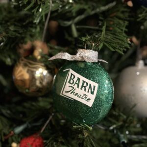 barn Green Holiday ornament 2023