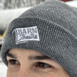 Grey Beanie Hat with Barn Logo