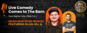comedy show at the Barn